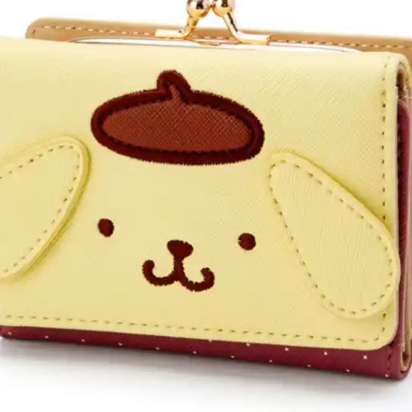 Sanrio Handbags - Pompompurin Kisslock Bifold Faux Leather Wallet